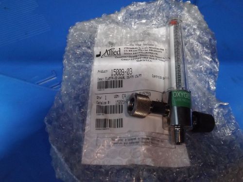 NEW Allied Healthcare Single Oxygen Flowmeter 15009-03 DISS Female Hex 15L/min.