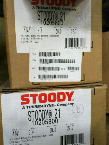 STOODY 21, 1/4 WELDING ELECTRODES 50# BOX