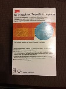 CDC Approved, Disposable Respirator, N95, Green, 20 Masks ($1.25 Per Mask) 8612F