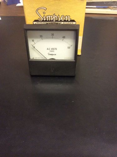 Simpson instruments model 2153 AC volt meter