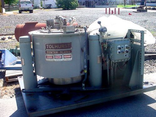 30&#034; AMETEK-TOLHURST HASTELLOY PERFORATED BASKET CENTRIFUGE SALE PRICED