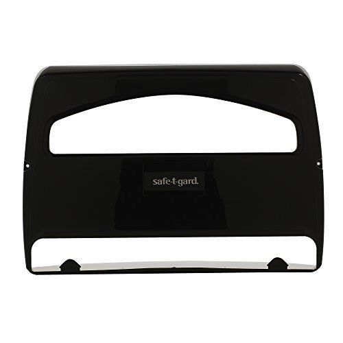 Georgia-Pacific Safe-T-Gard 57748 Black 1/2 Fold Seatcover Dispenser, 16.375&#034; x