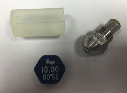 HAGO 10.00 GPH 80 DEGREE SS SEMI SOLID NOZZLE (100080SS, 24380, 030G2340)