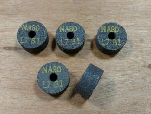 (5) USA 1x1/2x1/4 Abrasive Surface Grinding Wheel 1&#034;x1/2&#034;x1/4&#034; NA80 L7 B1