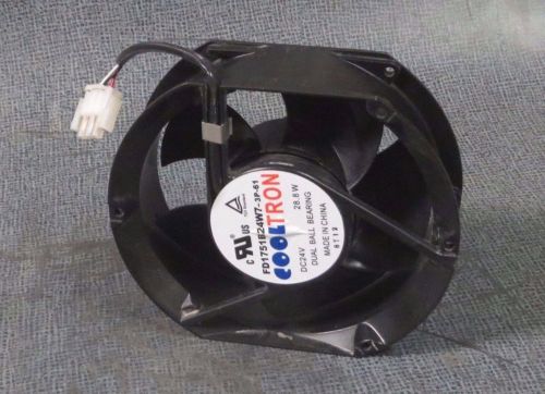 COOLTRON 24 VDC DUAL BALL BEARING FAN 28.8 W  MODEL: FD1751B24W7-3P-61