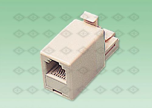 50 Modular Telephone Jack - RJ11 Male to Female, Modular Plug to Single Jack