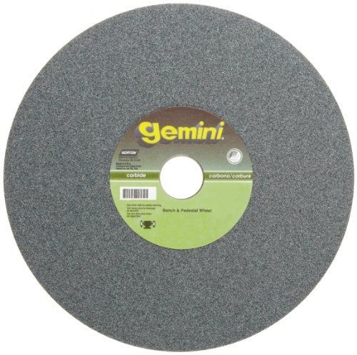 Norton Gemini Bench and Pedestal Abrasive Wheel, Type 01 Straight, Silicon