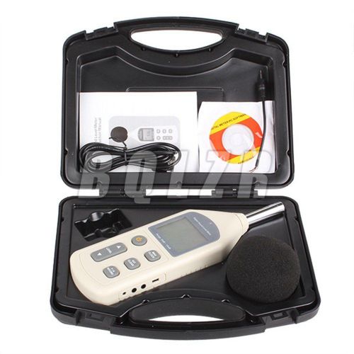 BQLZR Digital LCD GM1356 Sound Noise Level Meter 30-130dB Decibel Pressure