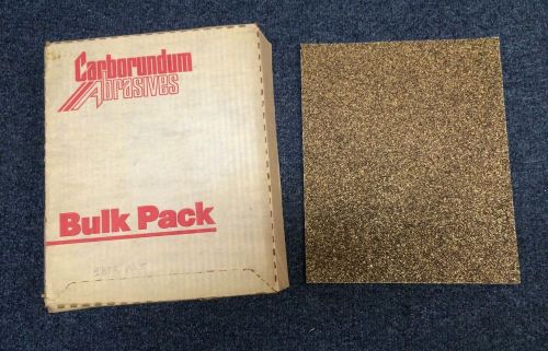 Lot 50 Carborundum Abrasive Fastcut Paper 9x11 Aluminum Oxide 40 Grit 10875