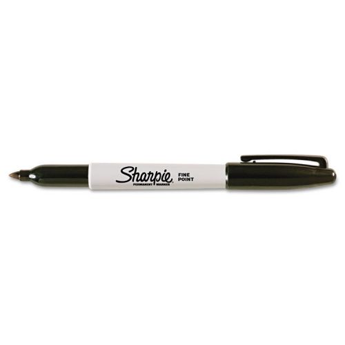 &#034;Sharpie Fine Point Permanent Marker, Black&#034;