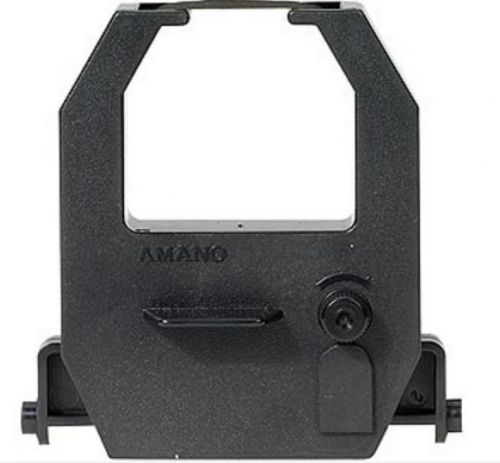 Amano time clock cartridge ribbon replacement black new for sale