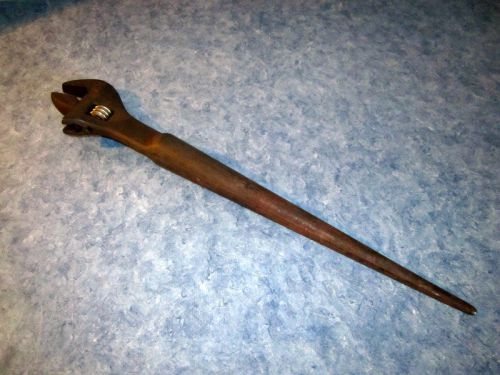 KLEIN TOOLS 16&#034; ADJUSTABLE ERECTION CONSTRUCTION SPUD WRENCH 3239 JAPAN.