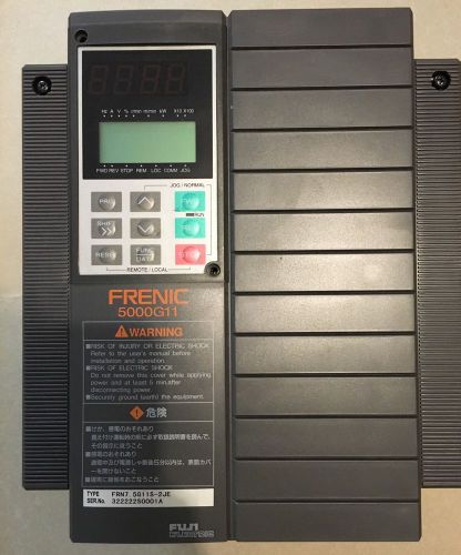 FUJI ELECTRIC FRENIC 5000G11 DRIVE CONTROL 12 KVA 33 AMP OUTPUT FRN7.5G11S-2JE