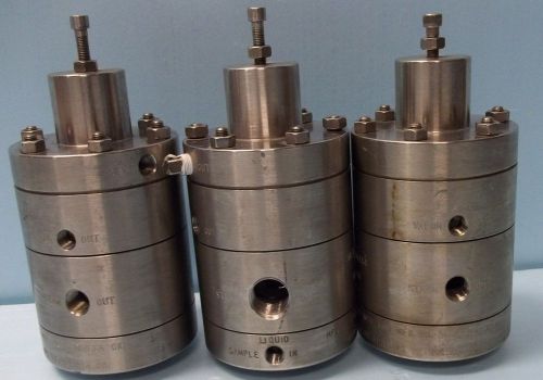 QTY. 3. ATLAS INSTRUMENTATION &amp; MFG.  STAINLESS STEEL VAPORIZING REGULATORS