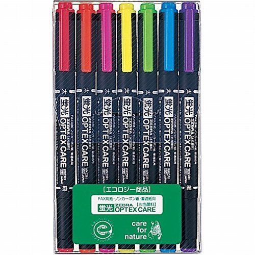 Zebra Technologies Zebra Optex Care fluorescent 7-color set WKCR1-7C (japan