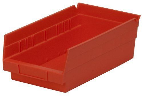 Shelf Bin, 11 5/8&#034;L x 4&#034;H x 6 5/8&#034;W, Red