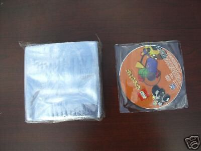 2000  5&#034;x 5&#034; CLEAR VINYL CD / DVD SLEEVES PVC -JS38