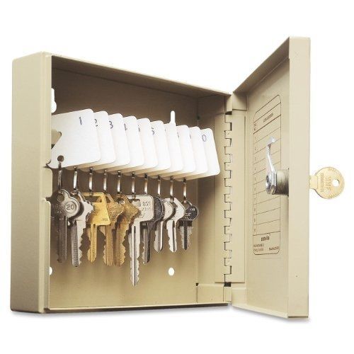 Steelmaster unitag locking 10-key cabinet, 6.88 x 6.75 x 2 inches, sand for sale