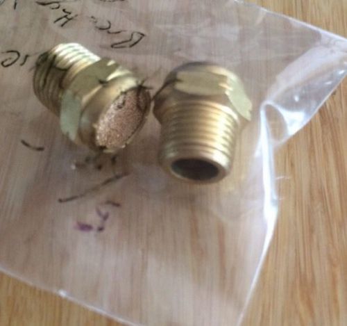 NEW (2) 5/16-BV Brass Air Hose Fitting Breather Vent 5/16&#034; NPT