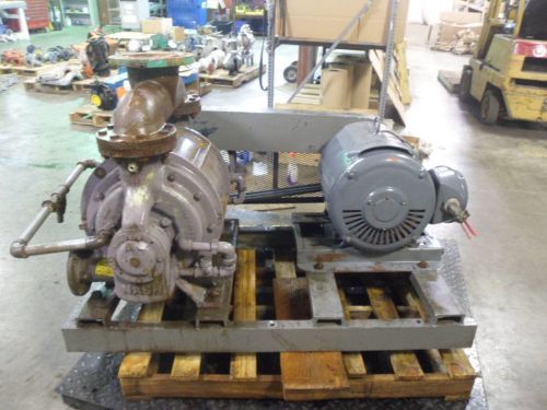 NASH VACUUM PUMP (703)W/LINCOLN 40HP MOTOR ON BASE #64901J PUMP SIZE:703 USED