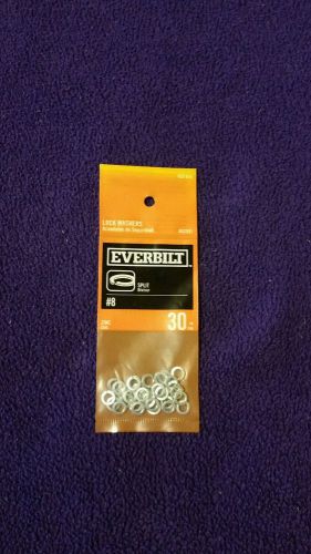 EVERBILT #8 ZINC SPLIT LOCK WASHERS - 30 COUNT