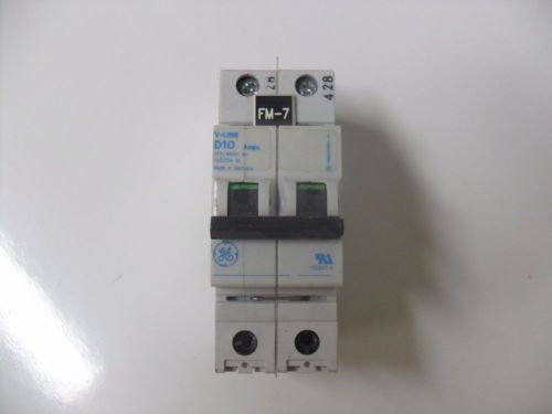 GE GENERAL V-Line D10 10 AMP BREAKER 277v 480v