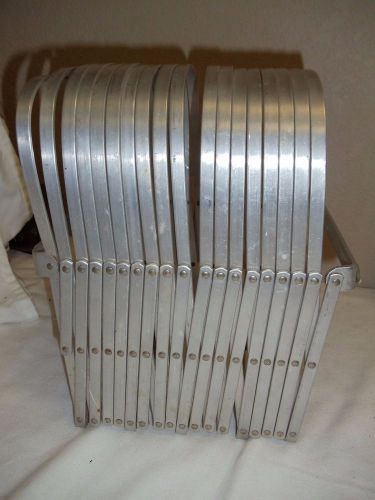 VTG ALUMINUM METAL EXPANDING ACCORDIAN FILE COLLATOR SORTER Xray Holder RACK