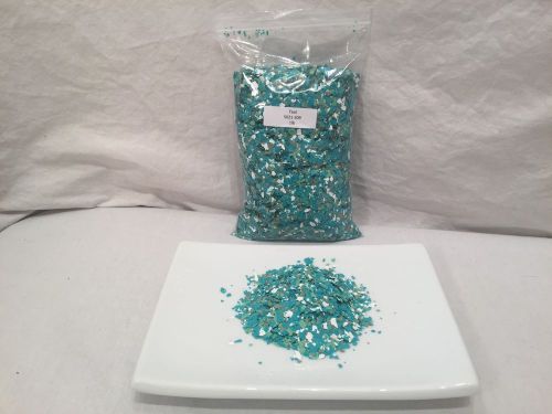 Epoxy resin teal vinyl paint flakes chips for concrete flooring garage 1 lb for sale