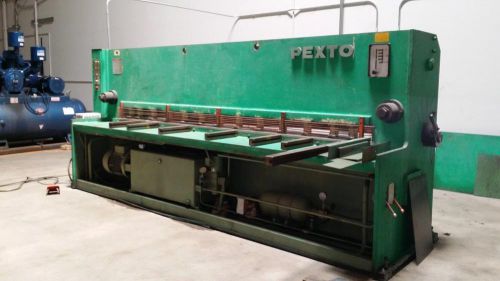 1/4&#034; x 10&#039; pexto/lvd hydraulic shear for sale