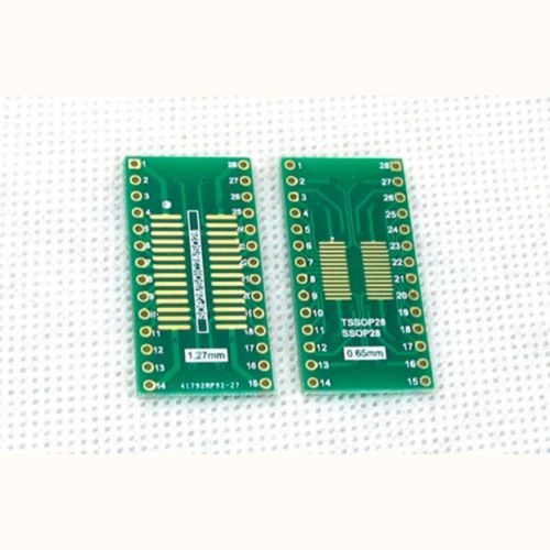 10pcs IC Adapter SOP 28 TO DIP 28 TSSOP SSOP PCB SMT Converter 0.65/1.27mm 4-28