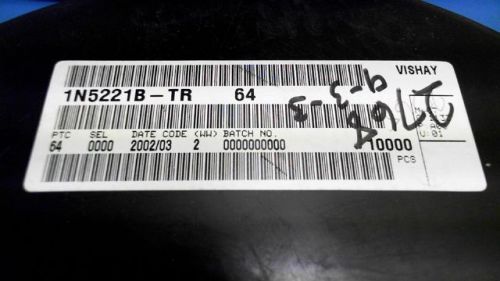 2768-pcs diode/rectifier zener 2.4v 500mw vishay 1n5221b-tr 1n5221 1n5221b for sale