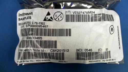 50-PCS N-CHANNEL 25V 89A INFINEON BSC048N025S G 048N025 BSC048N025SG