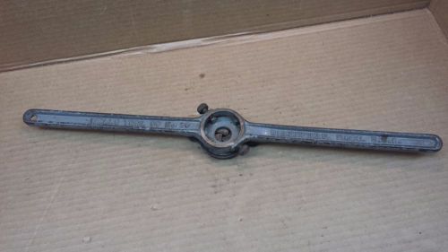 Vintage Wells tool co. Greenfield mass. USA  Pipe Threading die holder t-handle