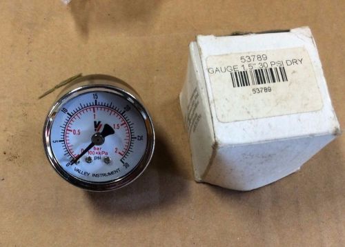 Dry Gauge 1.5&#034; Back Mount 30PSI Part # 53789