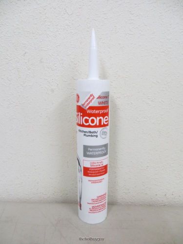 General Electric GE712 Kitchen and Bath Silicone I Caulk, 9.8-Fl Oz - White