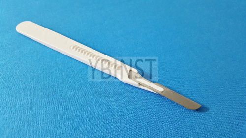 10 pcs DISPOSABLE STERILE SURGICAL SCALPELS #16 WITH GRADUATED PLASTIC HANDLE