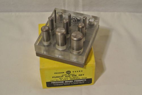 Precision brand shim stock punch and die set number 40 for sale