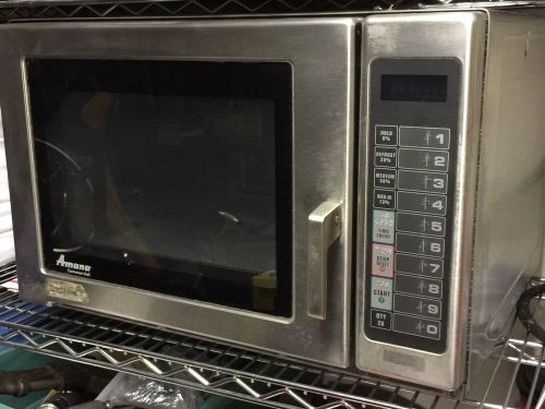 AMANA RFS12MPSA Heavy Duty 1200 Watt Commercial Microwave OVEN Works Perfect