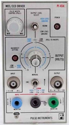 Pulse Instruments PI-454 MOS/CCD Driver 4 Tektronix TM-500 series Plug-In cases