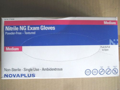 NovaPlus NG Exam Gloves~Powder-Free~ NONSTERILE ~ sealed ~~~~ MEDIUM