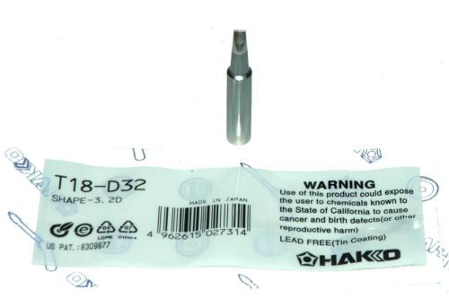 T18-D32 Hakko Chisel 3.2 Tip for FX888D-23BY 936-12 repl 900M-T-3.2D [PZ3]