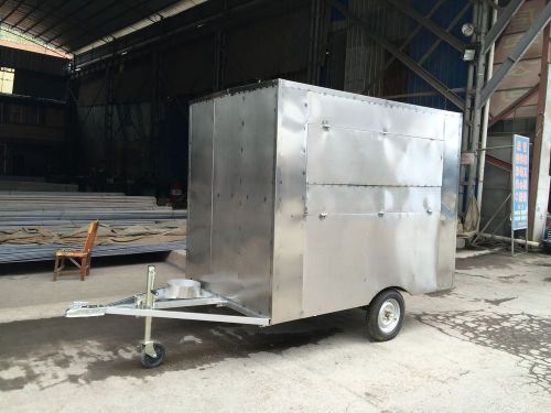 New Stainless Steel Concession Stand Trailer Mobile Kitchen Free Sea Shipping