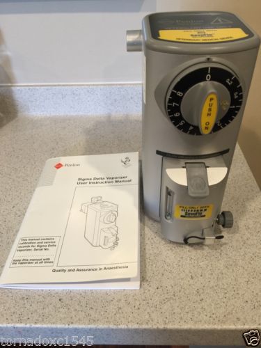 Sevoflurane Anesthetic Penlon Sigma Delta Vaporizer Just Serviced and Calibrated