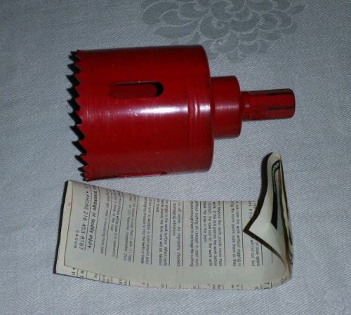 The real mccoy variable hole saw 2-1/16&#034; ta48 76 mm m k morse co usa orig box for sale