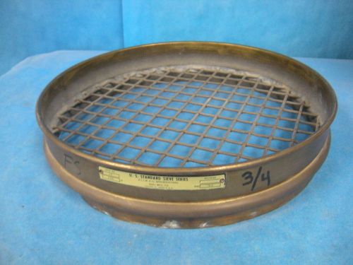 Dual Mfg. Co. 3/4&#034; 19mm Standard Sieve 12&#034; Diameter