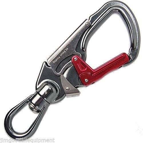 Aluminum Triple-Action Swivel Snap Hook for Tree Climbing,5620Lb Cap.,0.88&#034; Gate