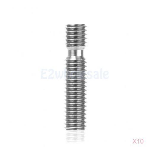 10x M6x26.5MM Nozzle Throat for 3D Printer Extruder 1.75mm Filament Mk8 Makerbot