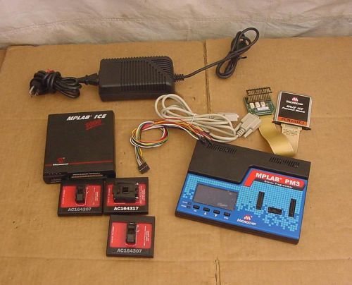 NICE MICROCHIP MPLAB PM3 - DEVICE PROGRAMMER - 3 SOCKET - ICE 2000 PROCESSOR