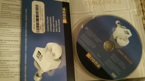 Sirona Cerec 4.3 Software w/License Voucher