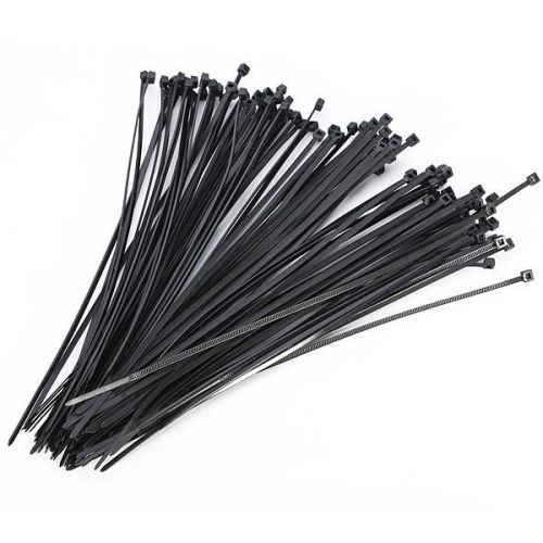 100Pcs Plastic Nylon Cable Ties Zip Wire Wrap Strap